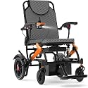 Lightweight Electric Wheelchair for Adults, Orange,15 MI