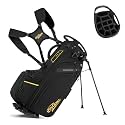 Lightweight Golf Stand Bag, 14 Way Golf Bags with Full Length Dividers for Men Women, Encrypted 900D Weather-Proof Club Carry Bag with Ergonomic Dual Strap, Cooler Pockets, 9 Pockets