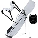 Lightweight Golf Stand Bag, 4-Way Full-Length Dividers, Holds Up to 10 Clubs, 3.7 lbs Golf Bag with Dual Straps & Stand for Driving Range, Par 3, and Standard Courses