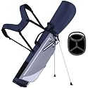 Lightweight Golf Stand Bag, 4-Way Full-Length Dividers, Holds Up to 10 Clubs, 3.7 lbs Golf Bag with Dual Straps &amp; Stand for Driving Range, Par 3, and Standard Courses