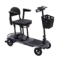 Lightweight Mobility Scooter for Adults and Seniors, 27lbs Foldable Carbon Fibre Frame, Portable 4 Wheels Scooter, 15.5 Miles Long Range, 298 lbs Capacity, Airplane Travel Friendly