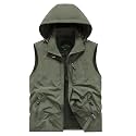 Lightweight Outdoor Vest Jacket for Men, Windbreaker for Golf, Safari, Travel, Fishing, Hiking