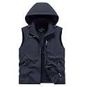 Lightweight Outdoor Vest Jacket for Men, Windbreaker for Golf, Safari, Travel, Fishing, Hiking