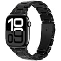 Lightweight Resin Band For Apple Watch Series 12 11 10 9 8 7 6 5 4 3 2 1 SE 3 2 Ultra 4 3 2, Fashion Adjustable Replacement Strap for iWatch Bands 38mm 40mm 41mm 42mm 44mm 45mm 46mm 49mm for Women Men