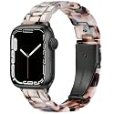 Lightweight Resin Band For Apple Watch Series 11 10 9 8 7 6 5 4 3 2 1 SE 3 2 Ultra 3 2, Fashion Adjustable Replacement Strap for iWatch Bands 38mm 40mm 41mm 42mm 44mm 45mm 46mm 49mm for Women Men