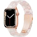 Lightweight Resin Band For Apple Watch Series 11 10 9 8 7 6 5 4 3 2 1 SE 3 2 Ultra 3 2, Fashion Adjustable Replacement Strap for iWatch Bands 38mm 40mm 41mm 42mm 44mm 45mm 46mm 49mm for Women Men