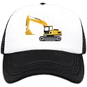 Lightweight Sun Hat for Kid Boys,Mesh Toddler Baseball Cap for Kid Girls,Black Toddler Boys Snapback Hats for Ages 4-8