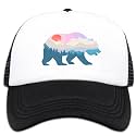Lightweight Sun Hat for Kid Boys,Mesh Toddler Baseball Cap for Kid Girls,Black Toddler Boys Snapback Hats for Ages 4-8
