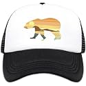 Lightweight Sun Hat for Kid Boys,Mesh Toddler Baseball Cap for Kid Girls,Black Toddler Boys Snapback Hats for Ages 4-8