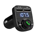 LIHAN Bluetooth Car Adapter 5.3, FM Transmitter, Dual USB Charger