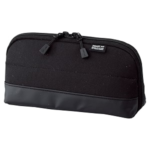 lihit lab polyester pen case pencil case water amp stain repellent 834 x 43939 black a7688-24