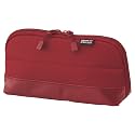 LIHIT LAB Polyester Pen Case (Pencil Case), Water & Stain Repellent, 8" x 4'', Red (A7688-3)