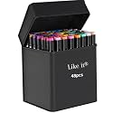 like it Dual Tip Art Markers 48 Colours With Carrying Case For Painting Sketching Calligraphy Drawing Odorless &amp;Non Toxic Twin Head Permanent Colouring Markers For Kids Adult Beginners|Assorted