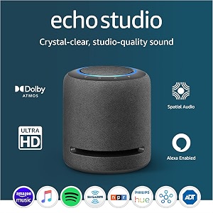 Like-New Amazon Echo Studio (1st generation), Our best-sounding