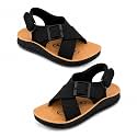 Like Style Kids Sandals Black with Gold-Tone