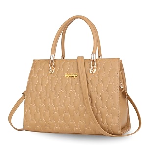 LIKE STYLE Quilted PU Rexine Handbag with