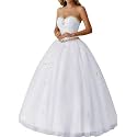 Likedpage Strapless Ball Gown with Colorful Rhinestones