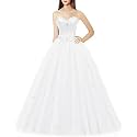 Likedpage Women's Sweetheart Ball Gown Tulle Quinceanera Dresses Prom Dress