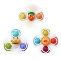LiKee Strong Suction Cup Fidget Rotating Sensory Bath Toys for Baby 10+ Months