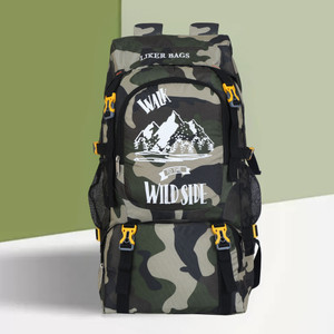 liker travel luggage travel backpack for outdoor sport hiking trekking bag camping rucksack  - 68 l multicolor