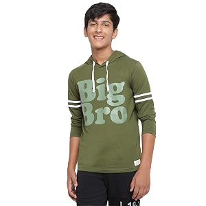 Lil Tomatoes Boys Cotton Hooded T-Shirt