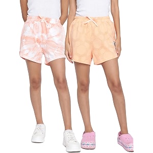 Lil Tomatoes Girls Cotton Looper Combo Shorts