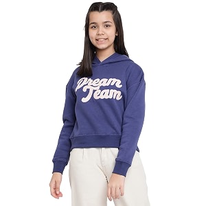 Lil Tomatoes Girls Regular Fit Printed Hood