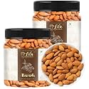 LILA DRY FRUITS Almonds 100 g x 2 | California Almond Raw and Natural Badam for Healthy Snacking | Almond for Cooking, Dieting &amp; Breakfast | High In Minerals | Badaam Dry Fruits Perfect for Gifting