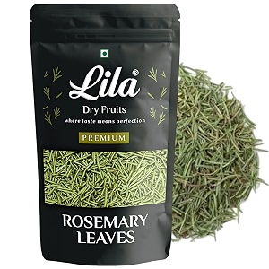 lila dry fruits dried rosemary leaves - 200gm  rosemary leaves for hair growth amp food seasoning perfect for gifting