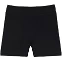 Lilax Girls' Basic Solid Soft Dance Short for Gymnastics or Under Skirts