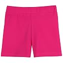 Lilax Girls' Basic Solid Soft Dance Short for Gymnastics or Under Skirts