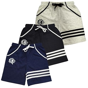 LilBits Boys Pack of 3 Striped Shorts