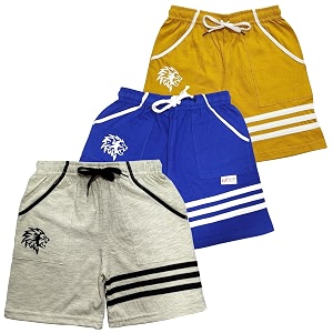 LilBits Boys Pack of 3 Striped Shorts