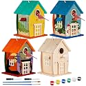 Liliful 1 Pack Wooden Bird House Kits for Kids, Rural Style