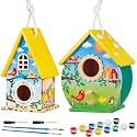Liliful 2 Pack Wooden Bird House Kits for Kids, Combo Style