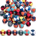 Liliful 48 Pcs Footbag Balls 2.56 Inch Juggling Toy,Multicolor,Vintage