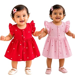 Lilimi Toddler Baby Girl Cotton Muslin Dress