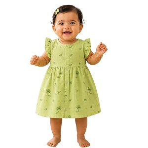 Lilimi Toddler Baby Girl Cotton Muslin Dress