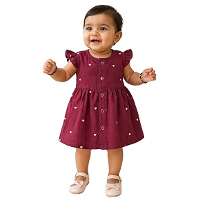 Lilimi Toddler Baby Girl Cotton Muslin Dress