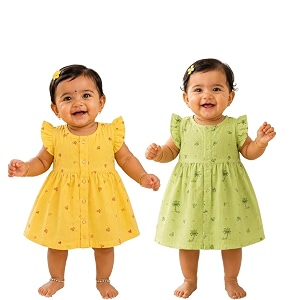 Lilimi Toddler Baby Girl Cotton Muslin Dress
