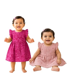 Lilimi Toddler Baby Girl Cotton Muslin Dress