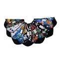 Lilind® 7 Pack Thong Pantyliners, Black Cloth Pads 100% Cotton Reusable Menstrual Sanitary Napkins, Free Wet Bag, Complete Set, Zero Waste