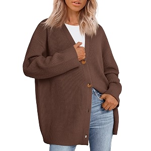 LILLUSORY Womens Oversized Fall Cardigan Sweater Chunky