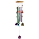 Lilone Brass Pipe And Bell Wind Chimes For Home Balcony Good Sound | Multi Color | 24 Inch Long