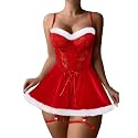Lilosy Sexy Badydoll Lingerie Dress Women Outfits with Thong 3XS-6XL