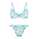 Lilosy Sexy Lingerie Set 2 Piece Women Push Up Bra and Panty 3XS-5XL