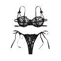 Lilosy Sexy Lingerie Set 2 Piece Women Bra and Panty