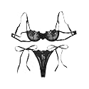 Lilosy Sexy Lingerie Set 2 Piece Women Bra and Panty