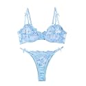 Lilosy Sexy Lingerie Set 2 Piece Women Push Up Bra and Panty 3XS-5XL