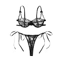 Lilosy Sexy Lingerie Set 2 Piece Women Bra and Panty